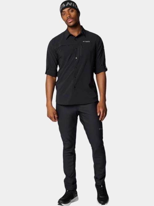 Columbia Summit Valley Woven Long Sleeve Shirt férfi túraing fekete színben 5