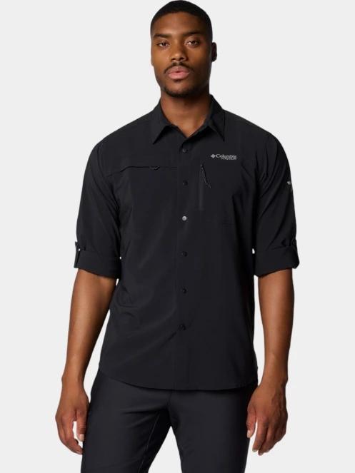 Columbia Summit Valley Woven Long Sleeve Shirt férfi túraing fekete színben 9
