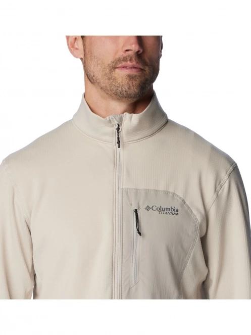 Columbia Triple Canyon Grid Fleece Full Zip férfi polár pulóver homok színben 8