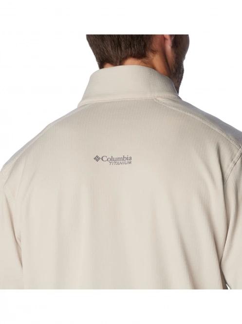 Columbia Triple Canyon Grid Fleece Full Zip férfi polár pulóver homok színben 9