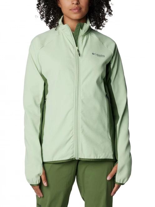 Columbia Spectre Ridge Full Zip Tech Fleece női polár pulóver zöld színben 2
