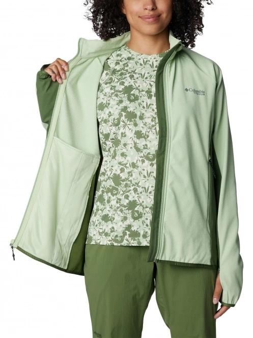 Columbia Spectre Ridge Full Zip Tech Fleece női polár pulóver zöld színben 6