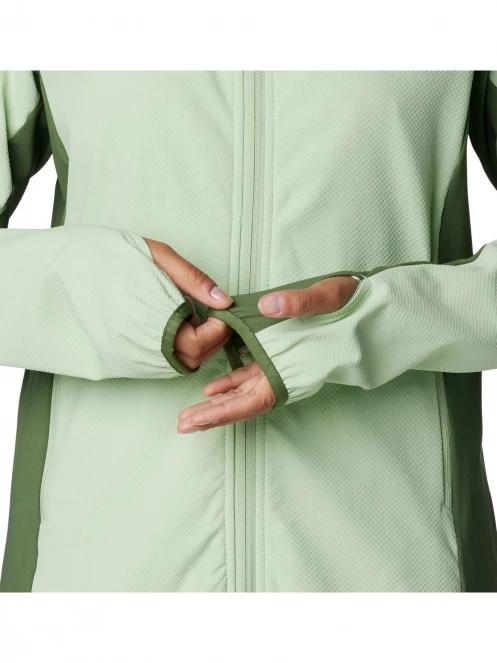 Columbia Spectre Ridge Full Zip Tech Fleece női polár pulóver zöld színben 7