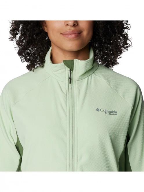 Columbia Spectre Ridge Full Zip Tech Fleece női polár pulóver zöld színben 8