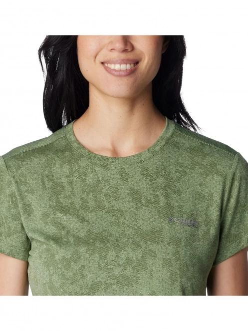 Columbia Bluebird Canyon Short Sleeve Crew női rövid ujjú sport póló zöld színben 6