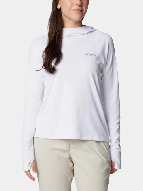 Columbia Summit Valley Hoodie női hosszú ujjú sport póló fehér színben 2