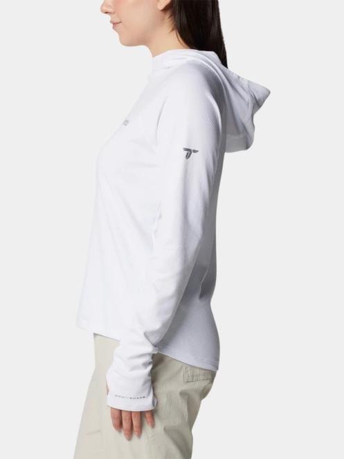 Columbia Summit Valley Hoodie női hosszú ujjú sport póló fehér színben 3