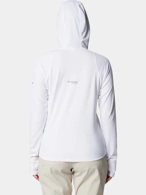 Columbia Summit Valley Hoodie női hosszú ujjú sport póló fehér színben 4