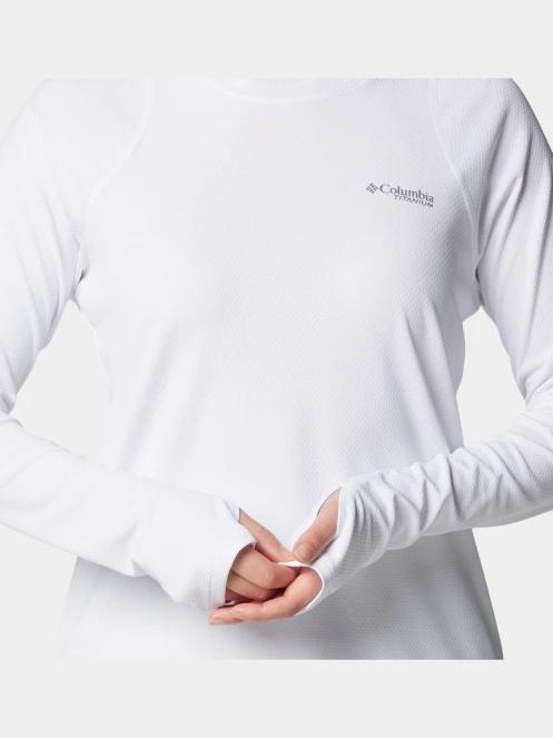Columbia Summit Valley Hoodie női hosszú ujjú sport póló fehér színben 7