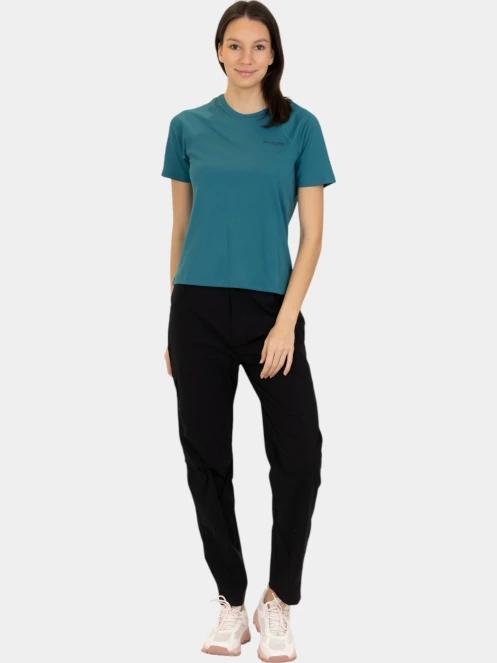 Columbia Summit Valley Short Sleeve Crew női rövid ujjú sport póló zöld színben 5