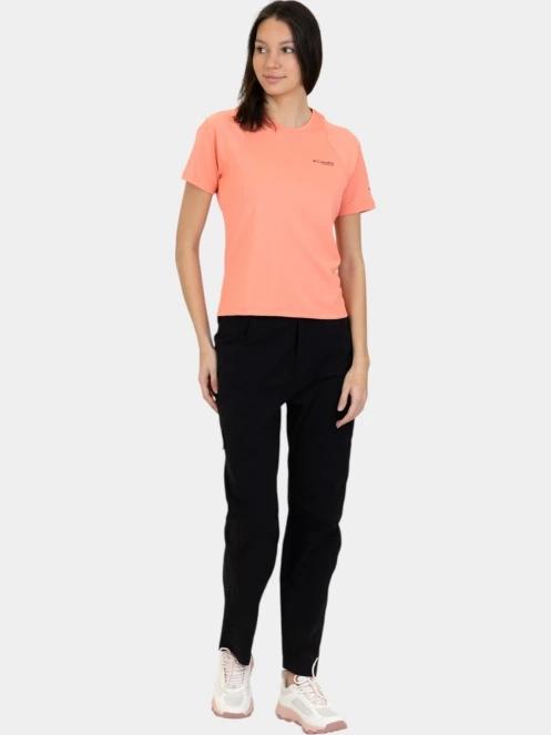 Columbia Summit Valley Short Sleeve Crew női rövid ujjú sport póló piros színben 5