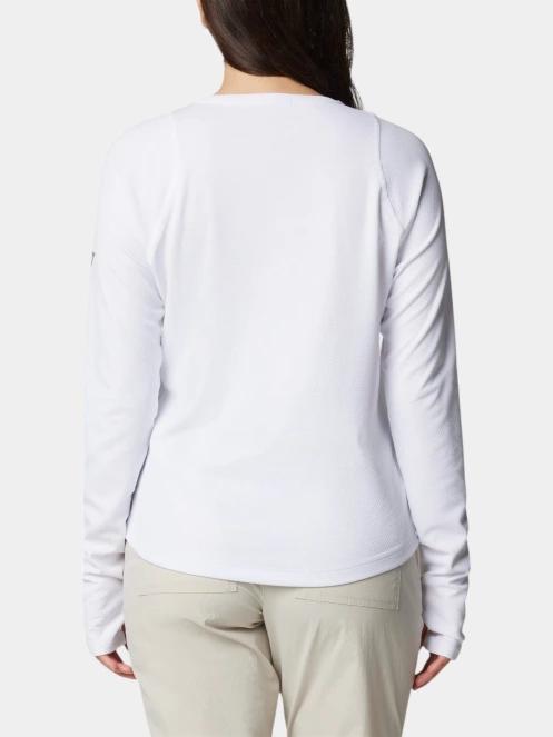 Columbia Summit Valley Long Sleeve Crew női hosszú ujjú sport póló fehér színben 4