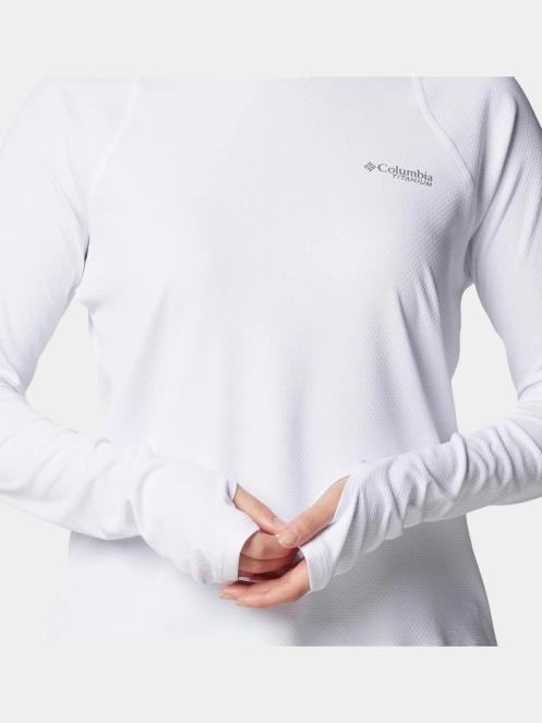 Columbia Summit Valley Long Sleeve Crew női hosszú ujjú sport póló fehér színben 6