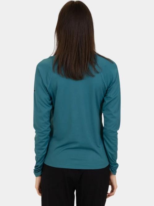 Columbia Summit Valley Long Sleeve Crew női hosszú ujjú sport póló zöld színben 4