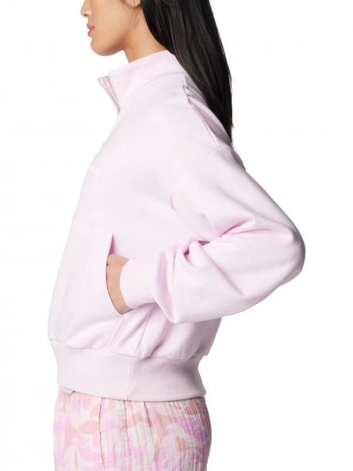 Columbia Marble Canyon French Terry Quarter Zip női pulóver rózsaszín színben 3