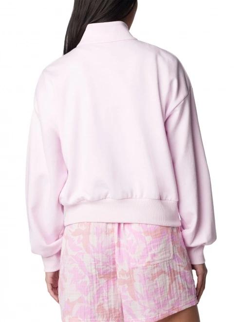 Columbia Marble Canyon French Terry Quarter Zip női pulóver rózsaszín színben 4