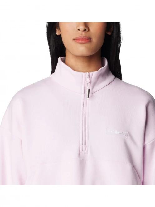 Columbia Marble Canyon French Terry Quarter Zip női pulóver rózsaszín színben 6