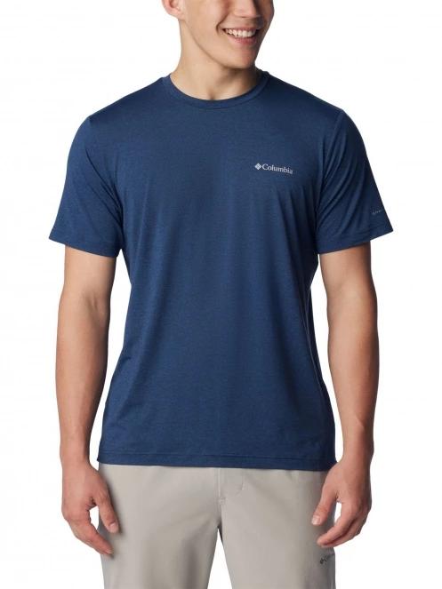 Columbia Tech Trail Crew Neck II férfi rövid ujjú sport póló kék színben 2