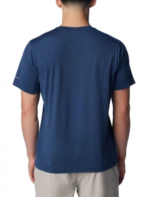 Columbia Tech Trail Crew Neck II férfi rövid ujjú sport póló kék színben 4