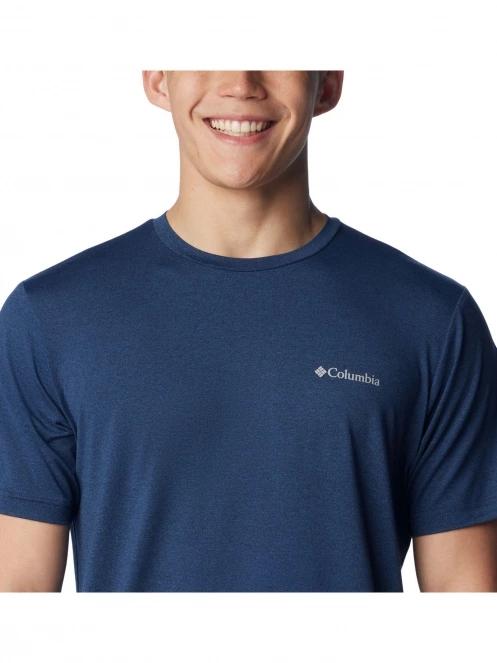 Columbia Tech Trail Crew Neck II férfi rövid ujjú sport póló kék színben 5
