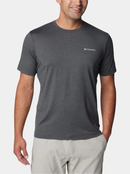 Columbia Tech Trail Crew Neck II férfi rövid ujjú sport póló szürke színben 2