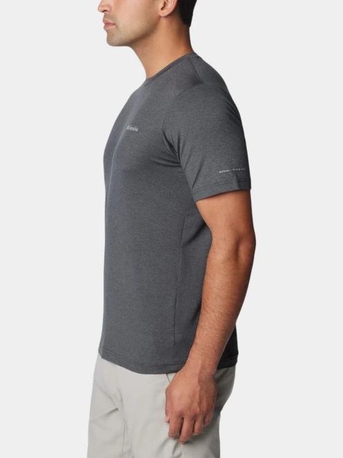 Columbia Tech Trail Crew Neck II férfi rövid ujjú sport póló szürke színben 3