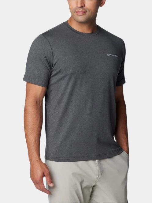 Columbia Tech Trail Crew Neck II férfi rövid ujjú sport póló szürke színben 5