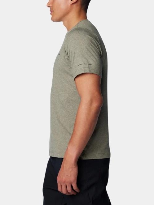 Columbia Tech Trail Crew Neck II férfi rövid ujjú sport póló zöld színben 3
