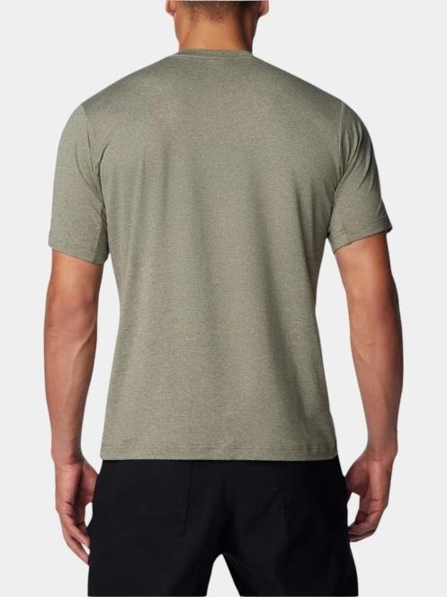 Columbia Tech Trail Crew Neck II férfi rövid ujjú sport póló zöld színben 4
