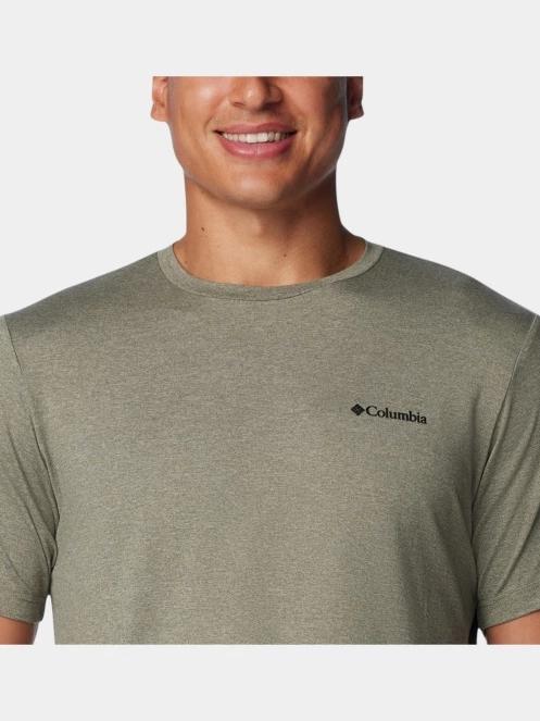 Columbia Tech Trail Crew Neck II férfi rövid ujjú sport póló zöld színben 6