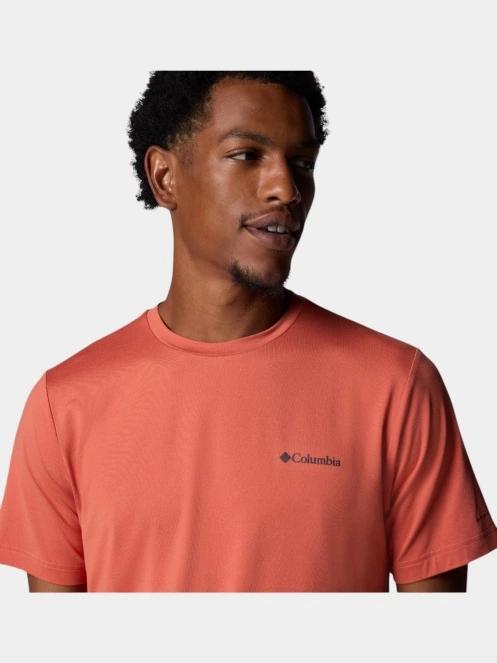 Columbia Tech Trail Crew Neck II férfi rövid ujjú sport póló piros színben 5