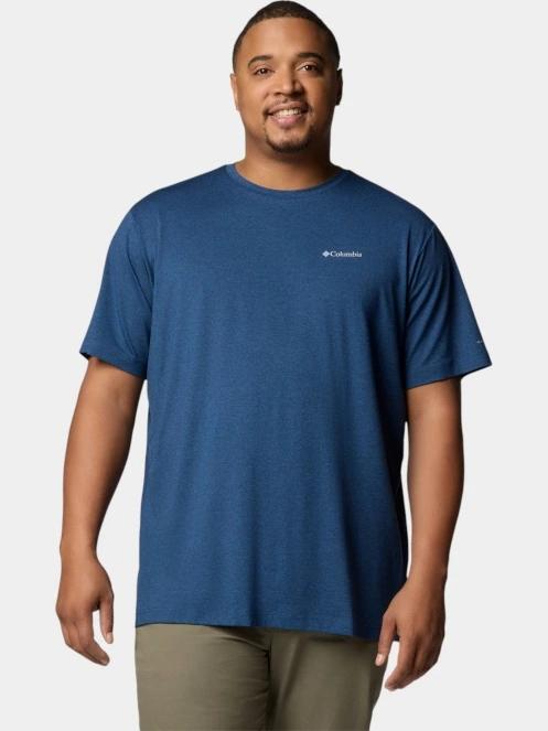Columbia Tech Trail Crew Neck II férfi rövid ujjú sport póló kék színben 2