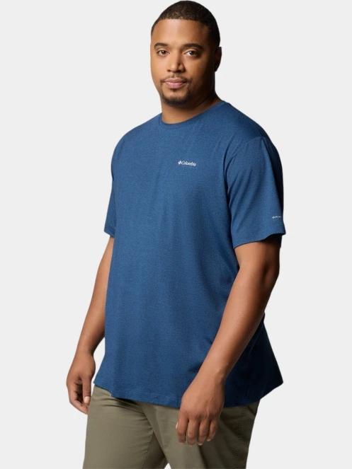 Columbia Tech Trail Crew Neck II férfi rövid ujjú sport póló kék színben 3
