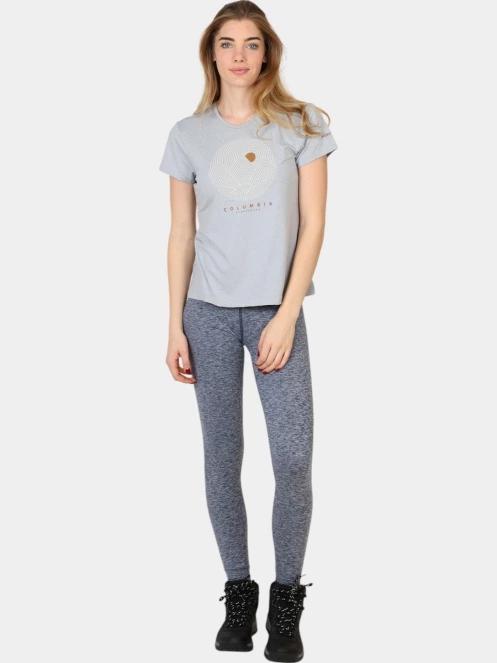 Columbia Sloan Ridge Graphic Short Sleeve Tee női rövid ujjú póló szürke színben 6