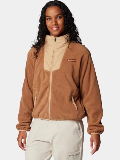 Columbia Sequoia Grove Full Zip Fleece női polár pulóver barna színben 2