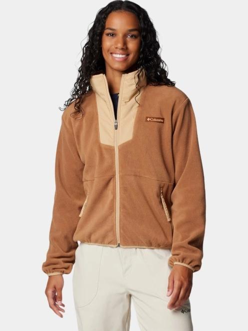 Columbia Sequoia Grove Full Zip Fleece női polár pulóver barna színben 5