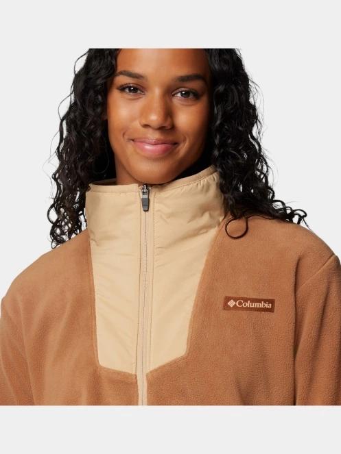 Columbia Sequoia Grove Full Zip Fleece női polár pulóver barna színben 6