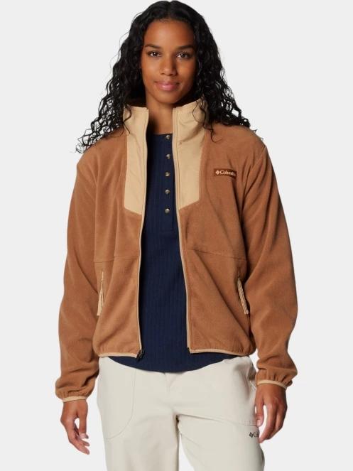 Columbia Sequoia Grove Full Zip Fleece női polár pulóver barna színben 7