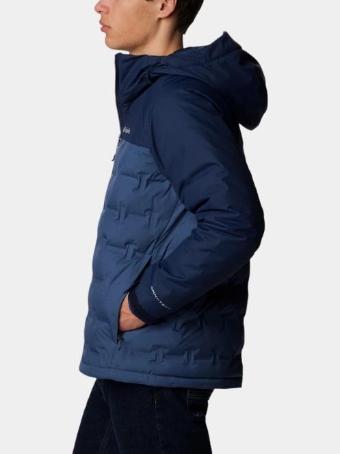 Columbia Grand Trek III Down Hooded Jacket férfi pehelykabát kék színben 3
