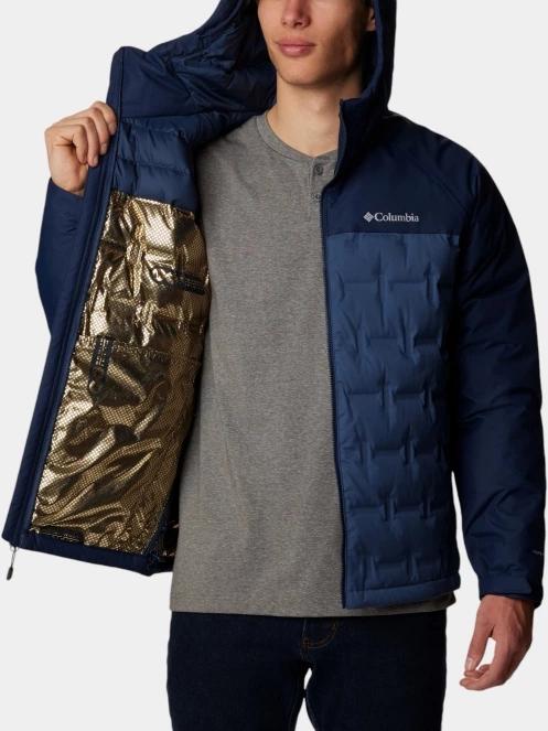 Columbia Grand Trek III Down Hooded Jacket férfi pehelykabát kék színben 7