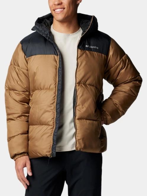 Columbia Puffect II Hooded Jacket férfi télikabát barna színben 5