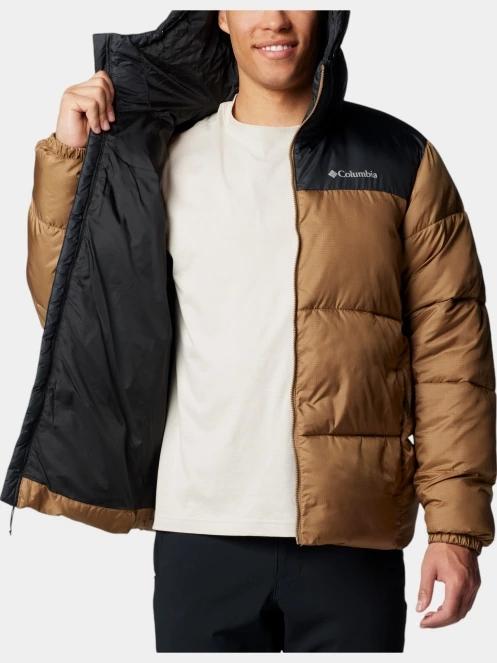Columbia Puffect II Hooded Jacket férfi télikabát barna színben 6