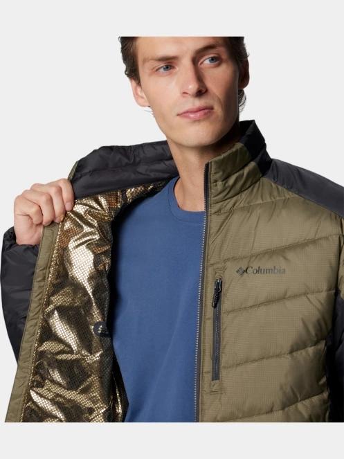 Columbia Labyrinth Loop II Jacket férfi átmeneti kabát zöld színben 7