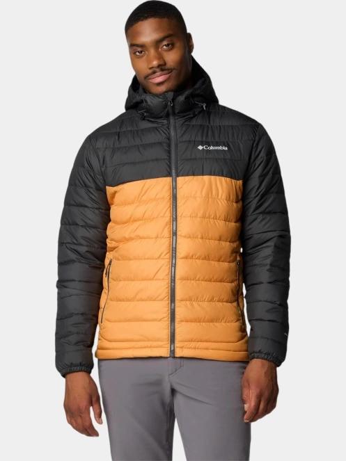 Columbia Powder Lite II Hooded Jacket férfi steppelt átmeneti kabát fekete színben 2