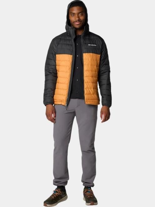 Columbia Powder Lite II Hooded Jacket férfi steppelt átmeneti kabát fekete színben 5