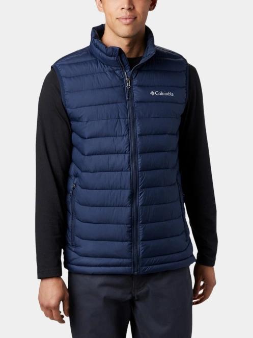 Columbia Powder Lite II Vest férfi mellény kék színben 2