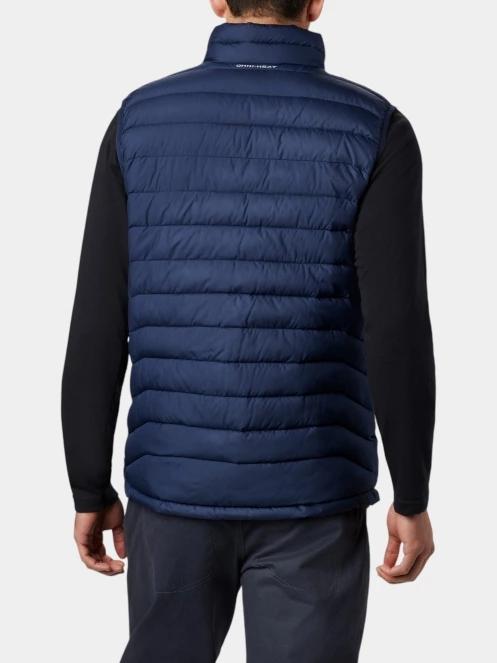 Columbia Powder Lite II Vest férfi mellény kék színben 4