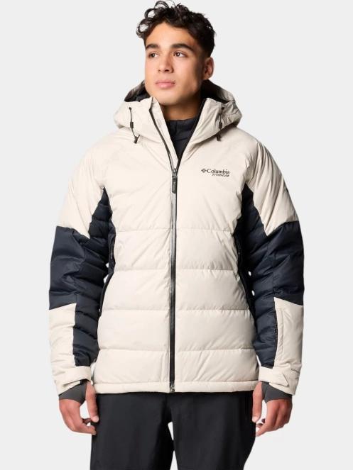 Columbia Roaring Fork II Down Jacket férfi steppelt síkabát homok színben 2