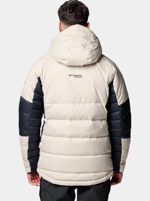 Columbia Roaring Fork II Down Jacket férfi steppelt síkabát homok színben 4