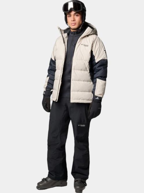 Columbia Roaring Fork II Down Jacket férfi steppelt síkabát homok színben 5